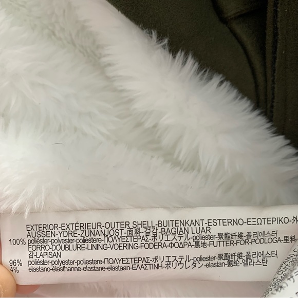 ZARA | Olive green cropped belted suede jacket - Picture 7 of 7